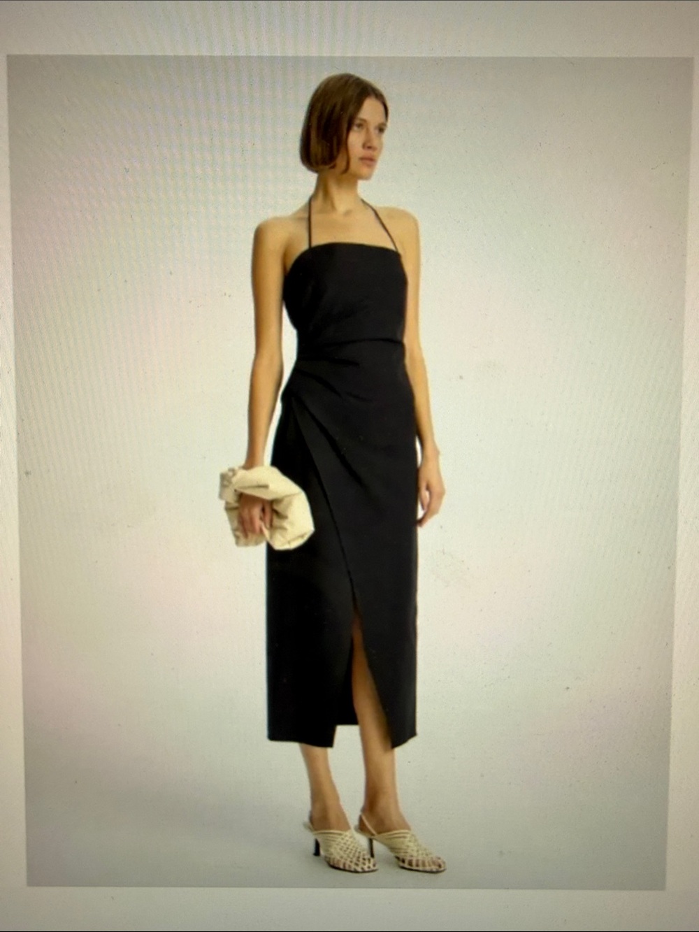 A.L.C. Black Halter Midi Dress (NWT)